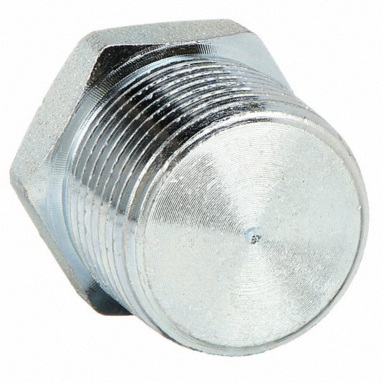Hex Head Plug: 1Inch Pipe Size, Forged Steel, Male NPT Hex Head Plug Grainger Approved 1MPL8