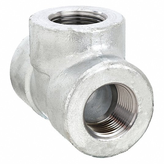 Tee, Forged Steel, 1 1/2Inch x 1 1/2Inch x 1 1/2Inch Pipe Size, NPT x NPT x NPT Tee Grainger Approved 1MPF6