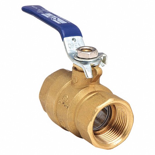 VALVE, Ball Valve, Brass, Inline, 2-Piece, Pipe Size 1/4 in, Connection Type FNPT x FNPT Ball Valve Milwaukee BA-475BMS 1/4