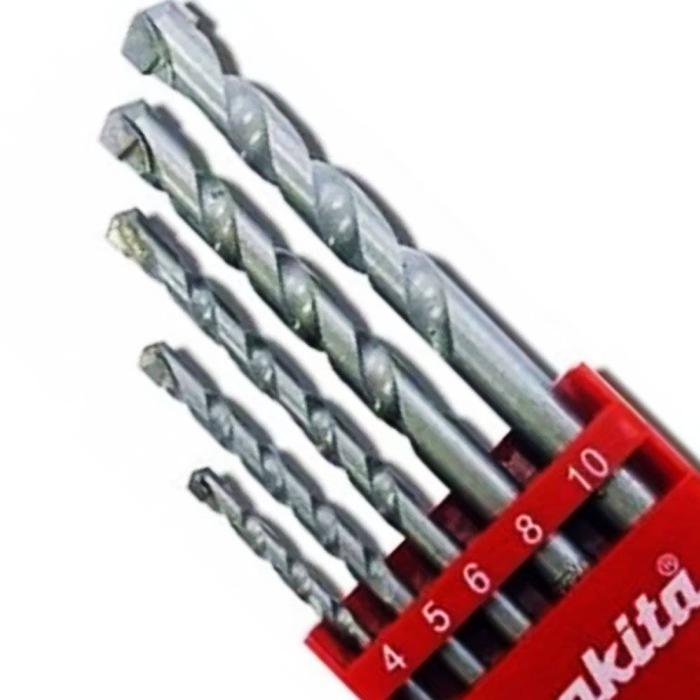 Accessories, Straight shank Masonry drill bit (5 pcs/ set ) Accessories Makita D-03894