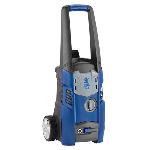 ماكينة غسيل ضغط عالي ( ماكينة غسيل سيارات ), 220 فولت 1 فاز 60 هرتز، 120 بار، أقصى تدفق 390 لتر/ساعة، 1.5 كيلو واط ، 7كجم ماكينة غسيل ضغط عالي بلو كلين M143