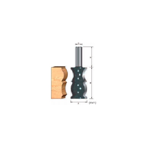 Accessories, 12mm, Crown Molding Bit ROUTER BIT Makita D-13817