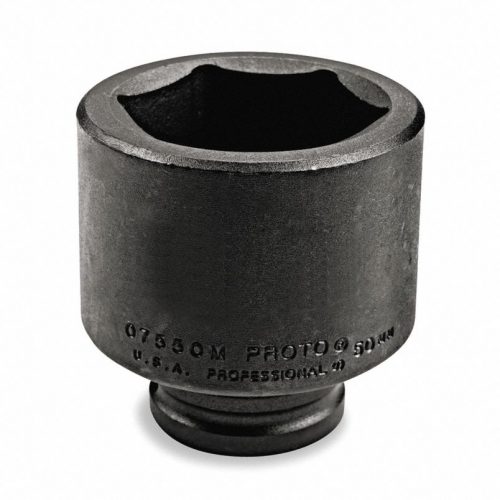 Impact Socket, 50 mm, 6-Point, Drive Size 3/4 in 1ACL4 Impact Socket Proto J07550M