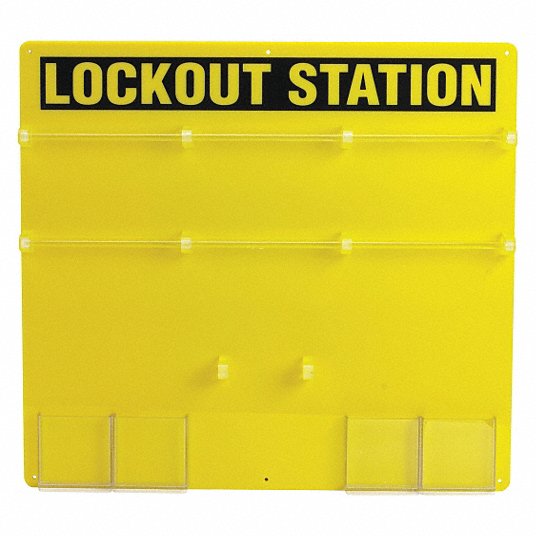 Lockout Station, Unfilled, 21 1/2 in x 23 1/2 in Lockout Station Brady 50992