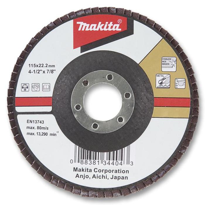 Makita D-27442 Flap Disc Series 115mm, (Grit Z 60)