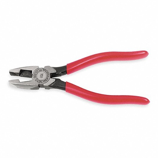 Linemans Plier, 7-1/4" L, Dipped Pliers Proto 3R252