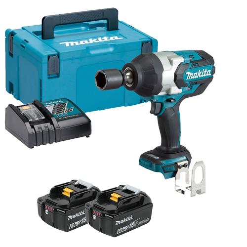 Cordless Impact Wrench, 18V Lithium-Ion , 19mm, 3/4 Cordless Impact Wrench Makita DTW1001RTJ
