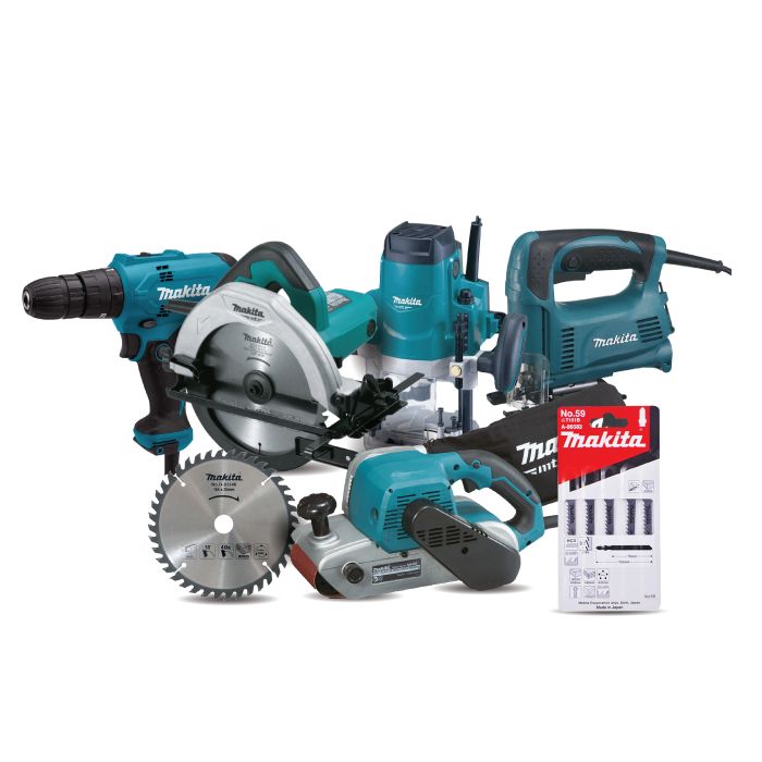 9 Piece Combo circular saw machine Router orbital sander random