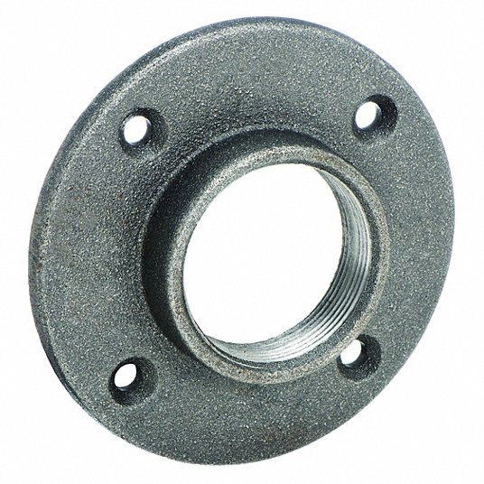 Pipe Flange, Malleable Iron, Floor Flange, 1 1/2Inch Pipe Size Pipe Flange Grainger Approved 5P603