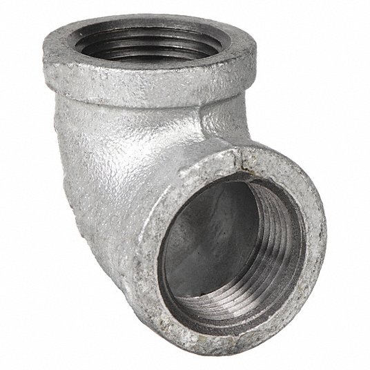 90° Elbow, Malleable Iron, 1/8Inch x 1/8Inch Pipe Size, NPT x NPT, Class 150 Elbow Grainger Approved 5P795