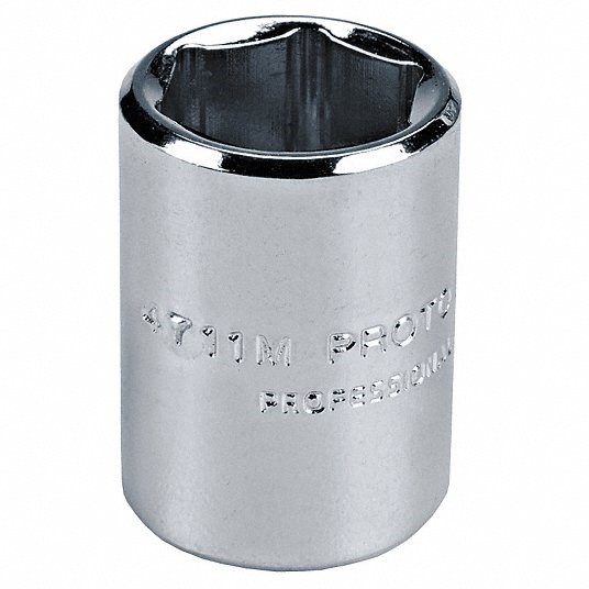 Socket, 1/2 in Drive Size, 19/32 in Socket Size, 12-Point6RCP7 Socket Proto J5419