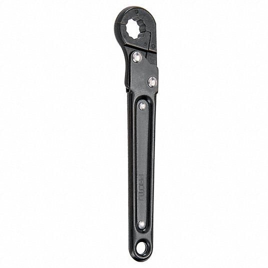 Flare Nut Wrench, Alloy Steel, Black Oxide, 18 mm Head Size, 7 1/4 inch Overall Length Flare Nut Wrench Proto J3818M