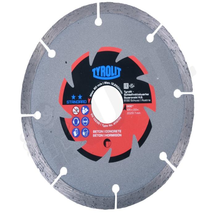C3 DIAMOND SAW, 125 X 2 X 22,23 Concrete Cutting Blade Tyrolit 633277
