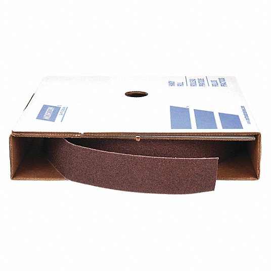 Abrasive Roll, Very Fine, Aluminum Oxide, 320, 150 ft Length, 2 inch Width, Cloth Abrasive Roll Merit 8834191527