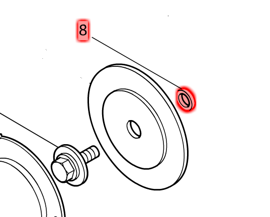حلقة #22 للموديل 2416S حلقة ماكيتا 257104-1