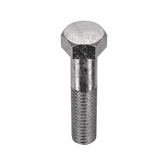 Hex Head Cap Screw, Stainless Steel, Plain, Thread 7/16Inch-14, Head Width 5/8Inch, 2Inch, 10Pcs Hex Head Cap Screw Grainger Approved U55000.043.0200