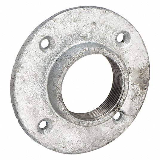 Pipe Flange, Floor Flange, Malleable Iron, 1/2Inch Pipe Size Pipe Flange Grainger Approved 5P967