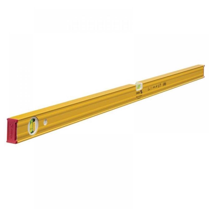  AS 80 ميزان ماء لقياس ميل الاسطح، 2 مؤشر قياس، 120 سم، موديل ميزان ماء ستابيلا 19169