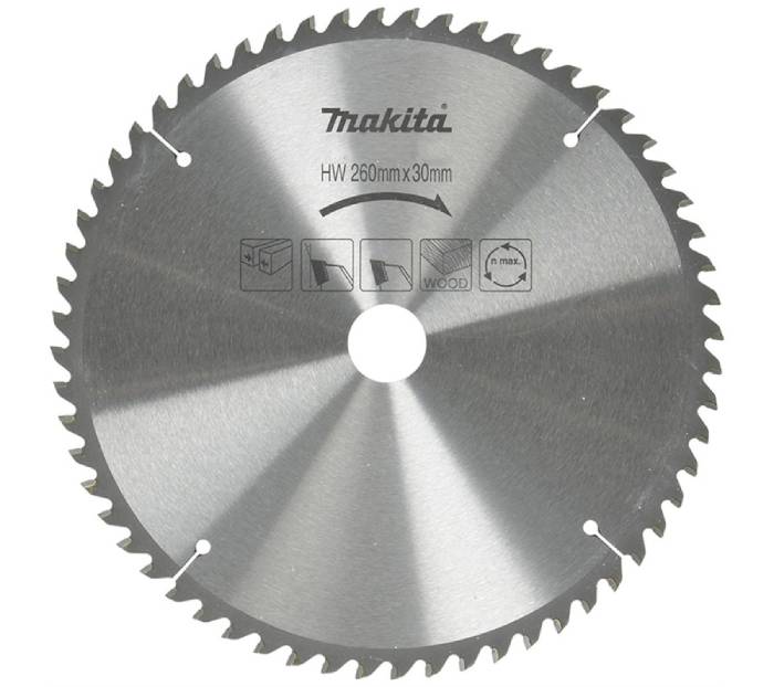 Circular Saw Blade 260 mm, For LS1040, LS1016, LS1019L, LS1018L, LH1040, LF1000 Circular Saw Blade Makita B-03486
