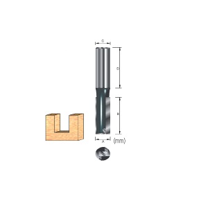 Straight Router Bit, 12 x 31.8mm Straight Router Bit Makita D-13611