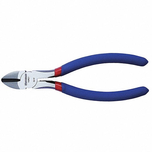 Diagonal Cutting Plier, Std, Straight, Narrow, 7/8 in Jaw Lg, 3/8 in Jaw Wd, 6 in Overall Lg Diagonal Cutting Plier Westward 1UKL1