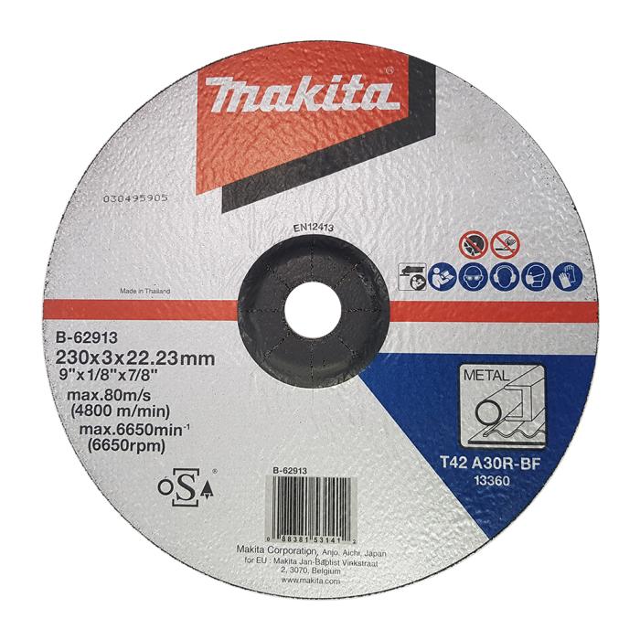 Accessories, Depressed Center Cutting Wheel (A/B-series) 230 x 3.0 x 22.23 ِِِMakita Acessories Makita B-62913