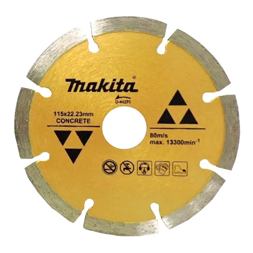 Diamond Cutting Disc ,4.5 Inch ,115 X 7 X 22.23 mm ,Concrete, Stone, Brick Diamond Cutting Disc Makita D-44270