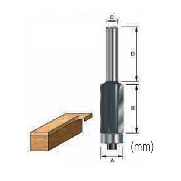 Accessories, Router Bits - Flush Trim Bit (9.5mm) Accessories Makita D-12239