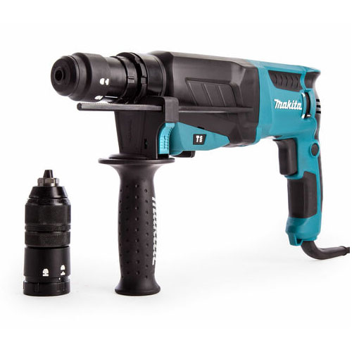 Rotary Hammer, 3-in-1, SDS Plus, Concrete 26mm, 800W, 1200rpm, 3kg Hammer Makita HR2630T