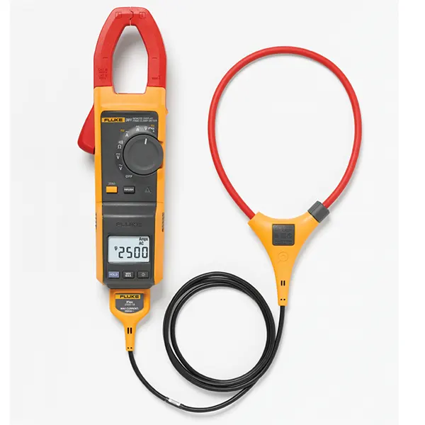 Digital Clamp Meter for Measuring AC/DC Voltage, With iFlex, 33 mm Jaw, CAT IV 600V, CAT III 1000V Digital Clamp Meter Fluke FLUKE-381/CWG