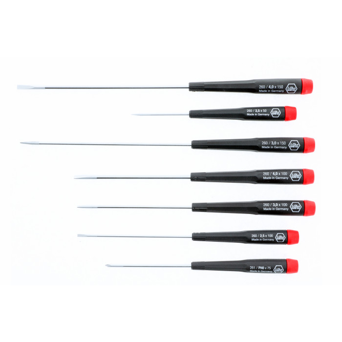 Set of Precision Slotted and Phillips Screwdrivers Screwdrivers Wiha 26092