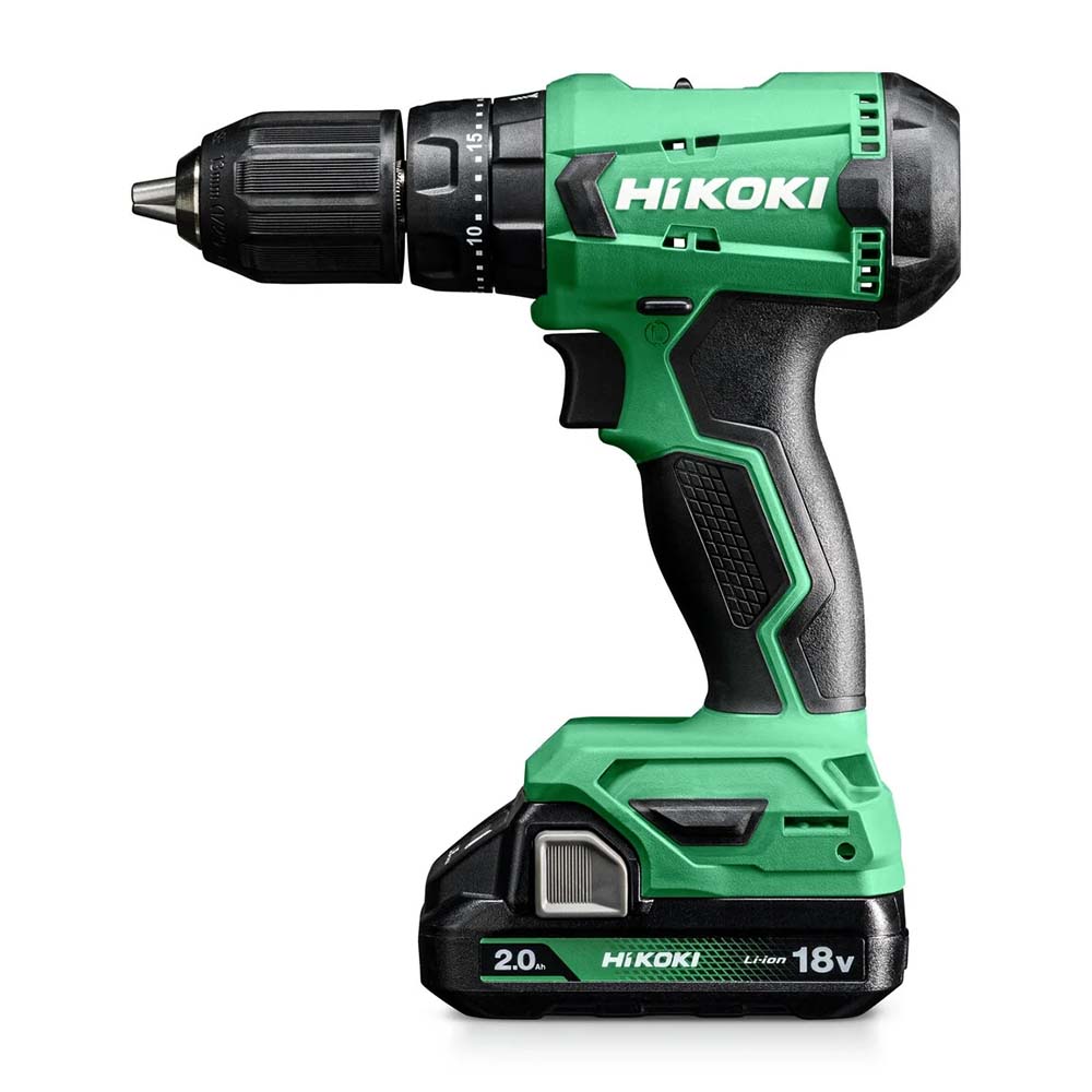 Cordless Hammer Drill 18V, 50 Nm Torque, 2-Speed, 21,000 BPM, 1.38 kg Cordless Hammer Drill Hikoki DV18DAWCZ