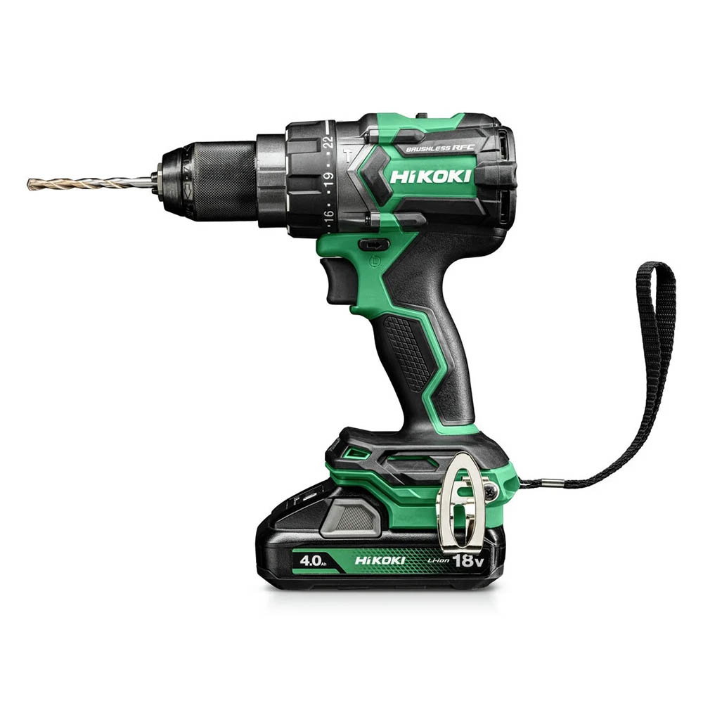 Cordless Hammer Drill, 18V Brushless, 140 Nm Torque, 2-Speed, 30,000 BPM, 2.66 kg Cordless Hammer Drill Hikoki DV18DCWHZ