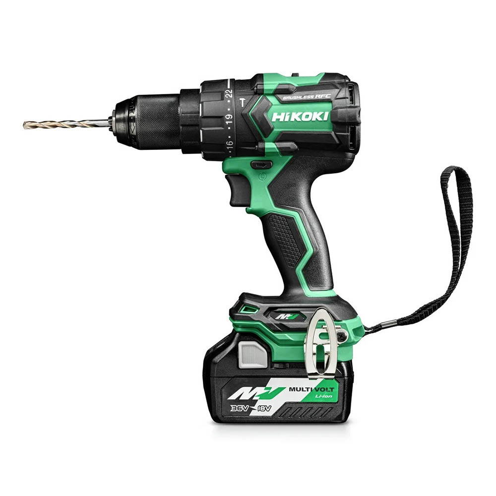 Cordless Hammer Drill 36V, 155 Nm Torque, 0–2200 RPM, 33,000 BPM, 2.8 kg Cordless Hammer Drill Hikoki DV36DCWRZ
