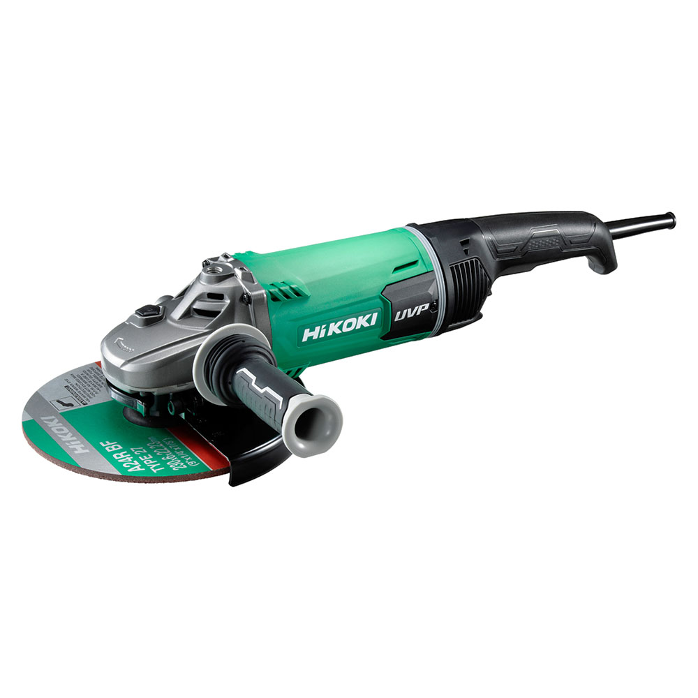 Angle Grinder, 2600 W, 230 mm, 6600 RPM, Trigger Switch, Soft Start, UVP System, 6.3 kg Angle Grinder Hikoki G23UDY2WKZ