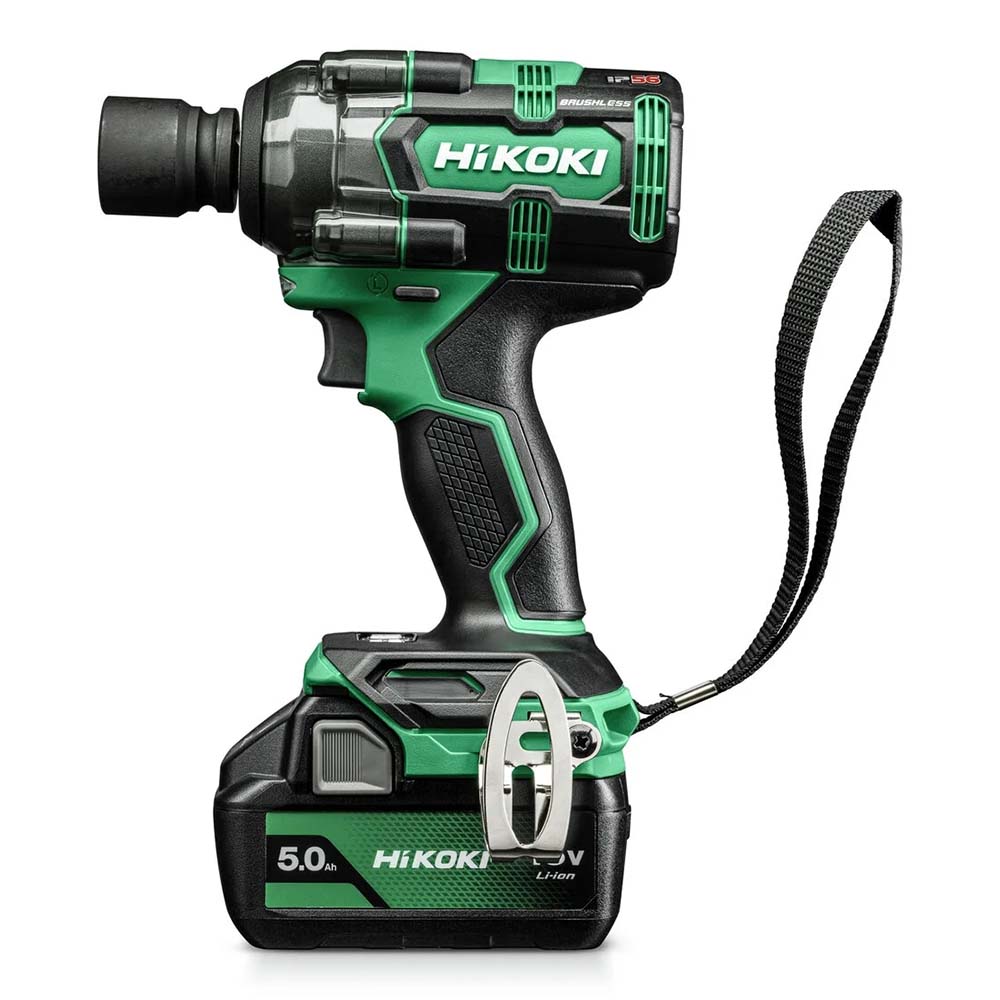 Cordless Impact Wrench 18V, 345 Nm Tightening, 600 Nm Loosening, 4 Modes, 1.95 kg Cordless Impact Wrench Hikoki WR18DHWPZ