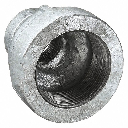 وصلة اقتران 1x1/2 بوصة, أنثي NPT x أنثي NPT, مجلفن, حديد مرن وصلة اقتران جرينجر ابروفد 1XKV9