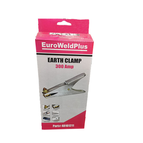 Earth Clamp, 300 Amp, Brass Jaws Earth Clamp Euro Weld Plus 48161211
