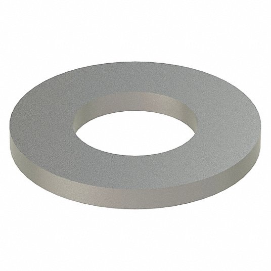 Stainless Steel Flat Washer, Plain Fastener Finish, Fits Bolt Sizes #12 Flat Washer Grainger Approved Z0542-188