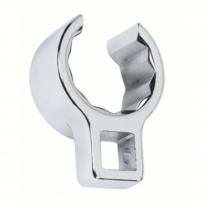 Crowfoot Socket Wrench, 1/2 inch Drive Size, 1 1/4 inch Head Size, 12 Points, Alloy Steel, Chrome Finish Crowfoot Socket Wrench Proto J5340FL