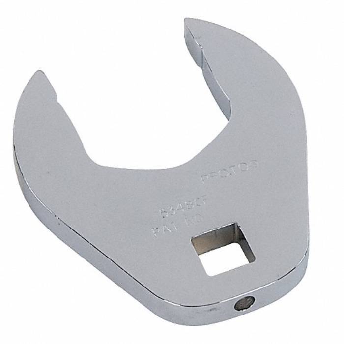 Crowfoot Socket Wrench, 1/2 inch Drive Size, 1 3/8 inch Head Size, Alloy Steel, Chrome Finish Crowfoot Socket Wrench Proto J5344CF