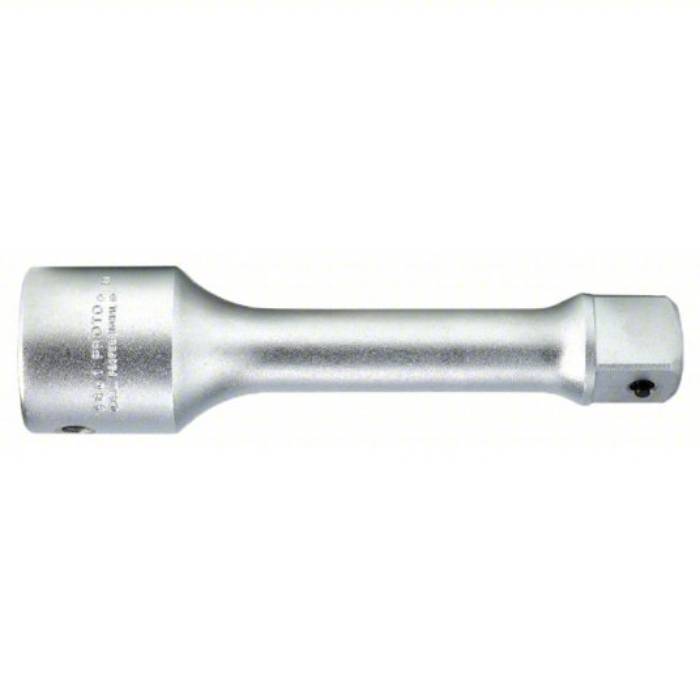Socket Extension, 1  inch Input Drive Size, 1 inch Output Drive Size, 8 inch Overall Length, Chrome Socket Extension Proto J5861
