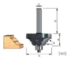 ريشة راوتر, 6 × 10 مم ريشة راوتر ماكيتا 793155-5