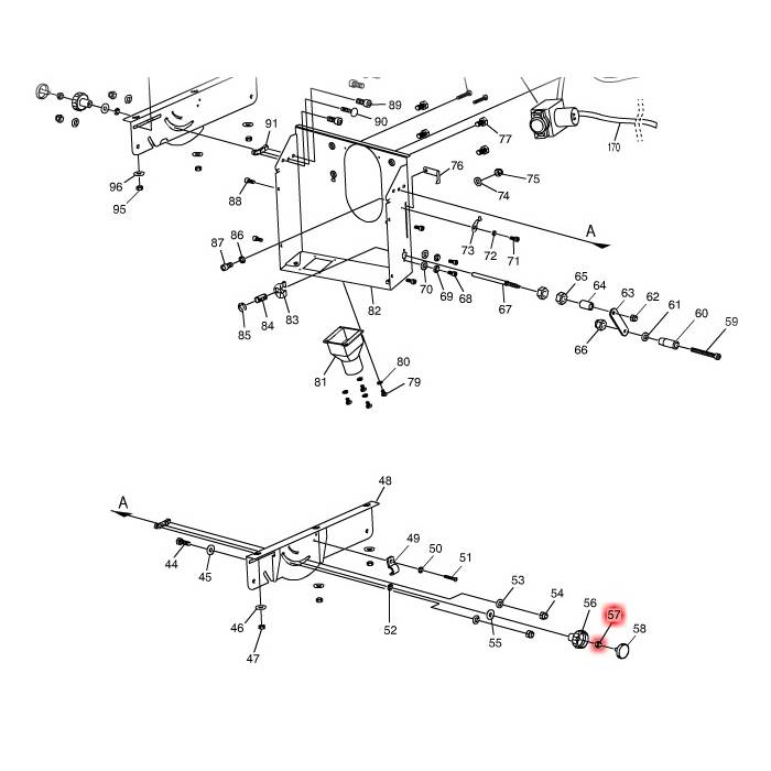 صامولة سداسية M6 للموديل 2712 صامولة سداسية ماكيتا JM27100108