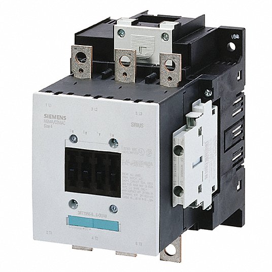 Power contactor, AC-3 115 A, 55 kW / 400 V AC (50-60 Hz) / DC operation 220-240 V Magnetic Contactor Siemens 3RT1054-1AP36