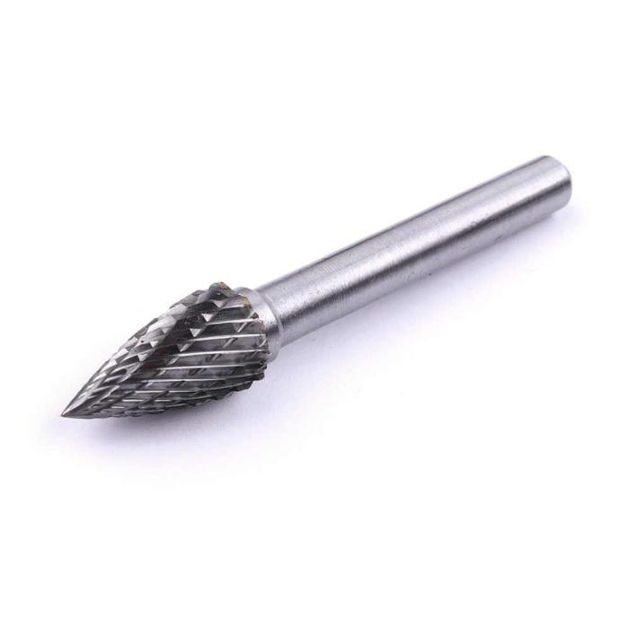 Tungsten Carbide Burrs for Die Grinders 12x25x6 mm (10pcs/set), For GD0800C, GD0801C, GD0600, GD0602 Tungsten Carbide Burrs Makita B-62446-10