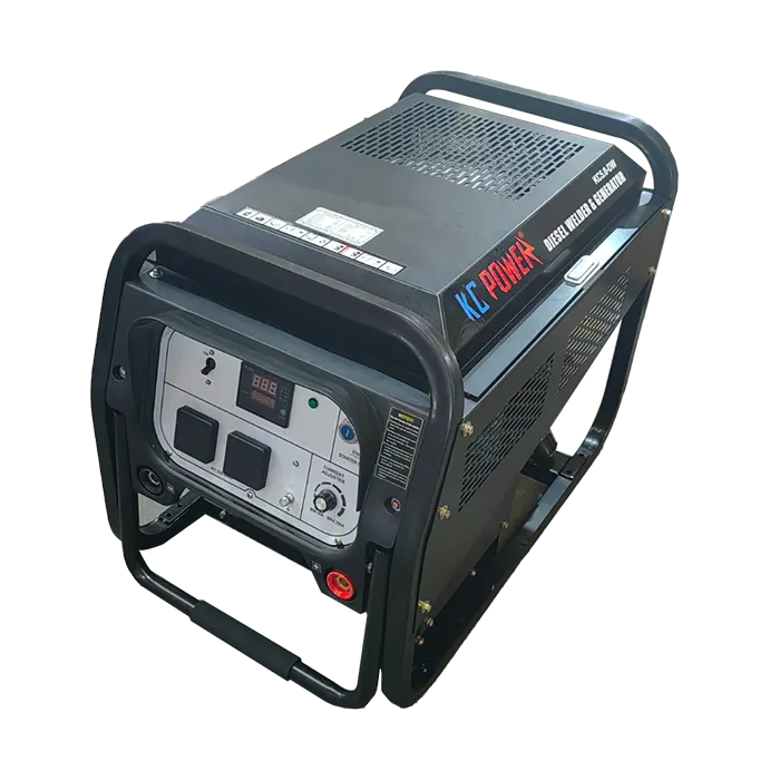 مولد لحام ديزل محمول، 474 سي سي، 180 أمبير، 7.5 كيلو فولت أمبير، خزان وقود 12.5 لتر، 126 كجم مولد لحام ديزل كيه سي باور KC5.O-DW