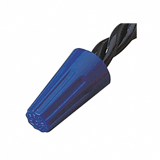 Twist On Wire Connector, Application General Purpose, Color Blue 6YH35 Twist On Wire Connector Ideal 30-072