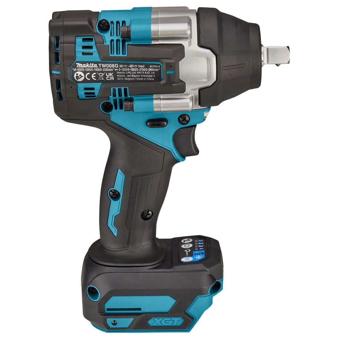 Cordless Impact Wrench, 1/2 inch, 40V, 0 ~ 2,900 rpm, 2.0 kg Cordless Impact Wrench Makita TW008GZ