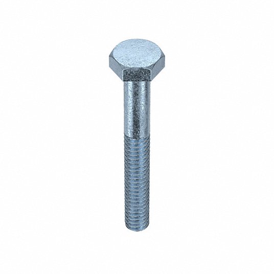 Hex Head Cap Screw: Steel, Zinc Plated, Thread 1/4Inch-20, Head Width 7/16Inch, 2Inch, 50Pcs Hex Head Cap Screw Grainger Approved U01200.025.0200